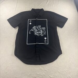 Suicide Squad Hot Topic Exclusive Joker‎ Poker Button Down Shirt